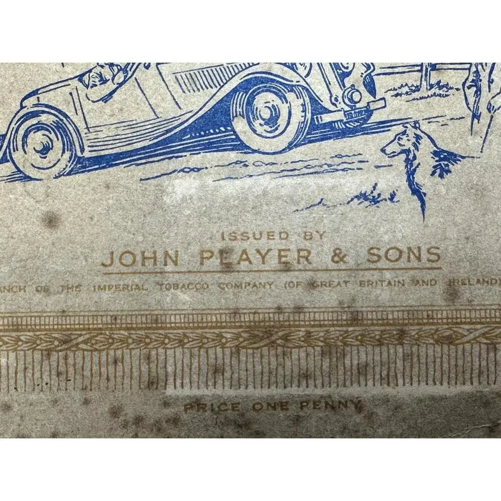 2 VTG 1936 John Player & Sons An Album of Motor Cars 1 Complete 1 Missing 3 Cars